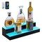 Blue-Black Acrylic 2-Tier Wine Rack with LED Lights and Remote Control